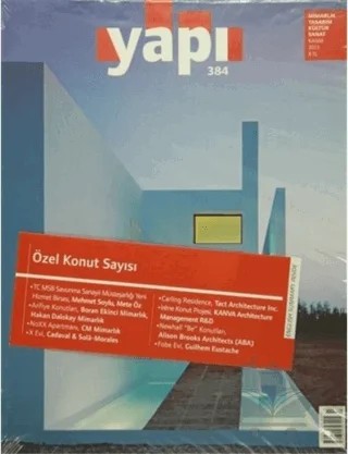 Yapı Dergisi Sayı: 384 / Mimarlık Tasarım Kültür Sanat Kasım 2013 – YEM Yayın kitap kapağı