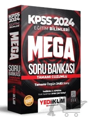 2024 KPSS Eğitim Bilimleri Mega Tamamı Çözümlü Soru Bankası – Kolektif – Yediiklim Yayınları kitap kapağı