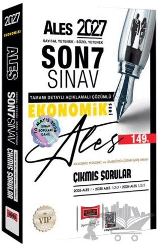 2027 ALES Sayısal-Sözel Yetenek Son 7 Sınav Çıkmış Sorular (Ekonomik Seri) – Kolektif – Yargı Yayınevi kitap kapağı