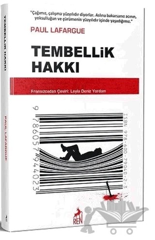 Tembellik Hakkı – Paul Lafargue – Ren Kitap kitap kapağı