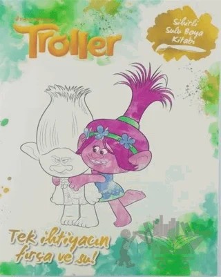 Troller - Sihirli Sulu Boya Kitabı – Kolektif – Doğan Egmont Yayıncılık kitap kapağı