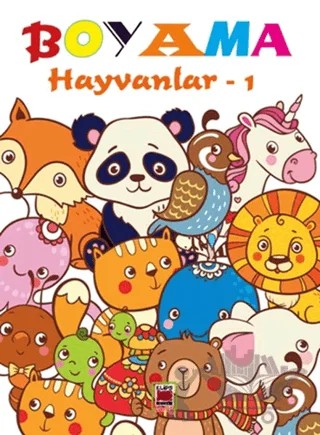 Boyama: Hayvanlar - 1 – Kolektif – Elips Kitap kitap kapağı