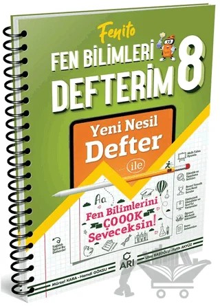 8. Sınıf Fen Bilimleri Defterim – Hamdi Göksu – Arı Yayıncılık kitap kapağı