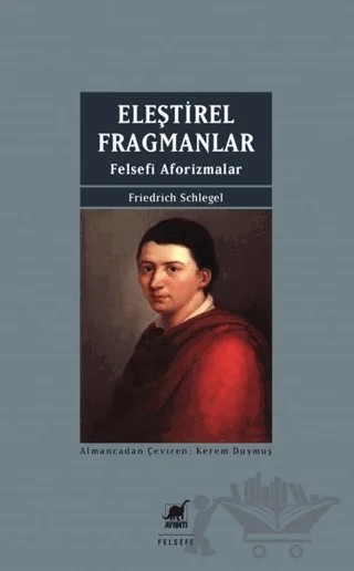 Eleştirel Fragmanlar – Friedrich Schlegel – Ayrıntı Yayınları kitap kapağı