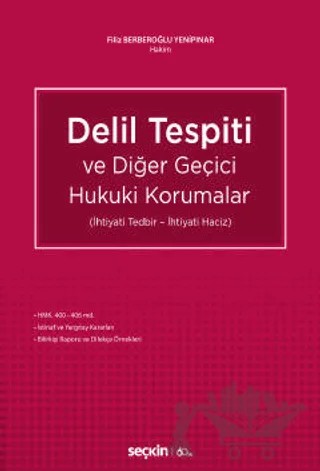 Delil Tespiti ve Diğer Geçici Hukuki Korumalar – Filiz Berberoğlu Yenipınar – Seçkin Yayıncılık kitap kapağı