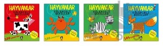 Hayvanlar Eğlenceli Şekiller 4 Kitaplık Set – Kolektif – Çakıl Yayınları kitap kapağı