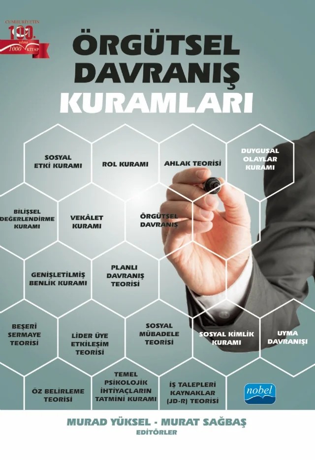 Örgütsel Davranış Kuramları – Aybige Özer Koçak, Aytaç Toptaş, Çağdaş Akif Kahraman, Duygu Acar Erdur, Ethem Topçuoğlu, Funda Tokucu, Gaye Berna Agun Poyrazoğlu, Mustafa Sundu, Okan Yaşar, Reyhan Başaran, Seval Aksoy Kürü, Tuğrul Oğuzhan, Turhan Moç, Ufuk Başar, Yahya Katı – Nobel Akademik Yayıncılık kitap kapağı
