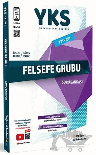 YKS TYT AYT Felsefe Grubu Soru Bankası – Güneş Kaluç, Özlem Erdem – Doğan Akademi kitap kapağı