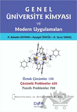 Genel Üniversite Kimyası ve Modern Uygulamaları – A. Bahattin Soydan, A. Sezai Saraç, Ayşegül Öncül – Der Yayınları kitap kapağı