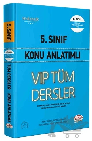 5. Sınıf VIP Tüm Dersler Konu Anlatımı Mavi Kitap – Kolektif – Editör Yayınevi kitap kapağı