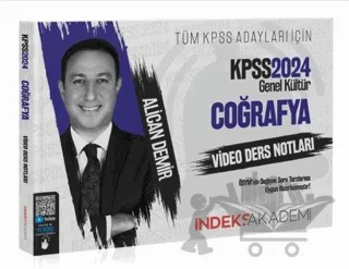 KPSS Coğrafya Video Ders Notları – Alican Demir – İndeks Akademi Yayıncılık kitap kapağı
