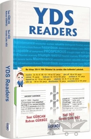 YDS Readers – Naci Düz, Rıdvan Gürbüz, Sermin Çelik Düz, Suat Gürcan – İrem Yayıncılık kitap kapağı