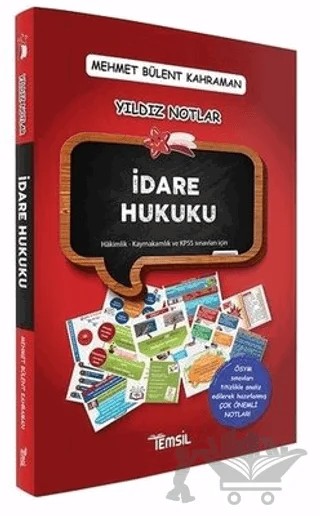 İdare Hukuku Yıldız Notlar – Mehmet Bülent Kahraman – Temsil Kitap kitap kapağı