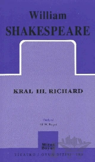 Kral 3. Richard – William Shakespeare – Mitos Boyut Yayınları kitap kapağı