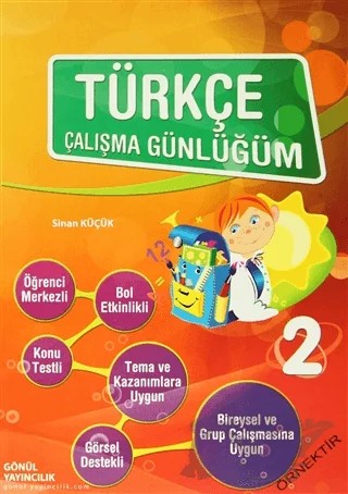 Türkçe Çalışma Günlüğüm 2 – Sinan Küçük – Gönül Yayıncılık kitap kapağı