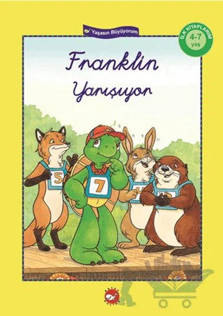 Franklin Yarışıyor (El Yazılı) – Sharon Jennings – Beyaz Balina Yayınları kitap kapağı
