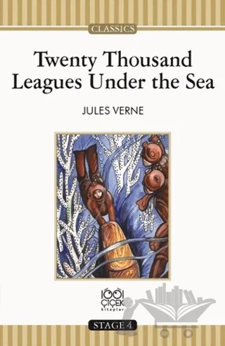 Twenty Thousand Leagues Under the Sea – Jules Verne – 1001 Çiçek Kitaplar kitap kapağı
