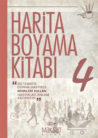 Harita Boyama Kitabı 4 – Veli Kural – Maksat Kitap kitap kapağı