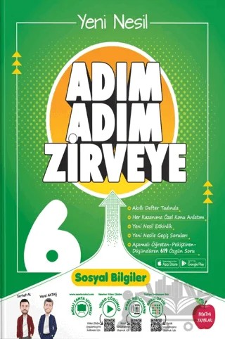 6. Sınıf Adım Adım Zirveye Sosyal Bilgiler Soru Bankası – Kolektif – Newton Yayınları kitap kapağı