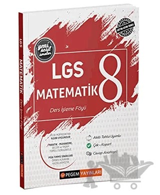 2022 LGS Matematik Ders İşleme Föyü – Kolektif – Pegem Akademi Yayıncılık kitap kapağı
