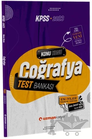 2023 KPSS Coğrafya Test Bankası Yaprak Test – Binali Toprakçı – Uzman Kariyer Yayınları kitap kapağı