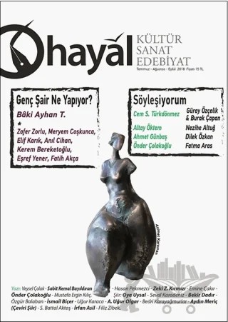 Hayal Kültür Sanat Edebiyat Dergisi Sayı: 66 (Temmuz-Ağustos-Eylül) 2018 – Hayal Yayınları kitap kapağı