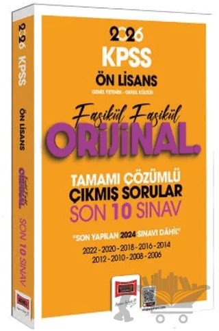 2026 KPSS Ön Lisans GK-GY Fasikül Fasikül Orijinal Tamamı Çözümlü Çıkmış Son 10 Sınav – Kollektif – Yargı Yayınevi kitap kapağı