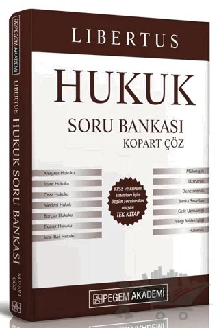 Libertus Hukuk Çek Kopart Soru Bankası – Kolektif – Pegem Akademi Yayıncılık kitap kapağı