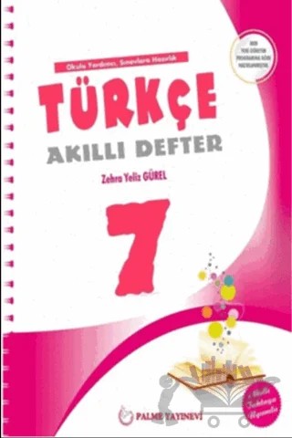 Palme 7. Sınıf Türkçe Akıllı Defter – Zehra Yeliz Gürel – Palme Yayınları kitap kapağı