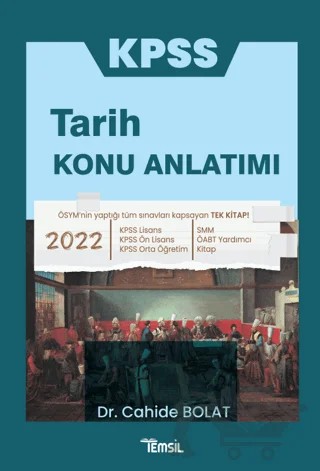 KPSS Tarih Konu Anlatımı – Cahide Bolat – Temsil Kitap kitap kapağı