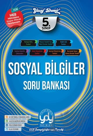 Sosyal Bilgiler 5. Sınıf Soru Bankası – Yusuf Demir – Yusuf Demir Yayınları kitap kapağı