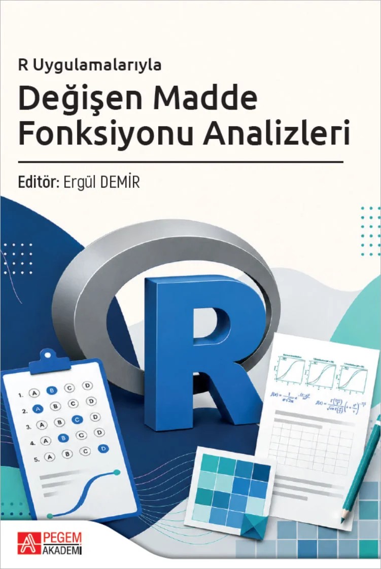 R Uygulamalarıyla Değişen Madde Fonksiyonu Analizleri – Pegem Akademi Yayıncılık kitap kapağı