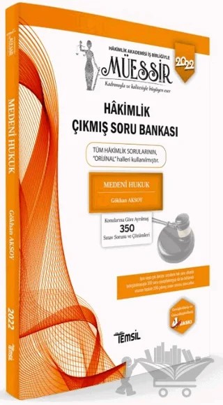 Müessir Medeni Hukuk Hakimlik Çıkmış Soru Bankası – Gökhan Aksoy – Temsil Kitap kitap kapağı