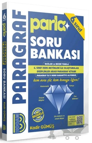 6. Sınıf Parla Paragraf Soru Bankası – Kadir Gümüş – Benim Hocam Yayınları kitap kapağı