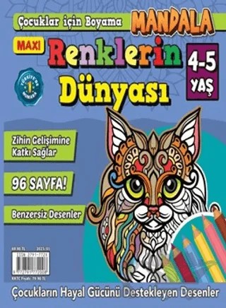 Maxi Mandala Renklerin Dünyası 5 – Bertan Kodamanoğlu – Maxi Yayıncılık kitap kapağı