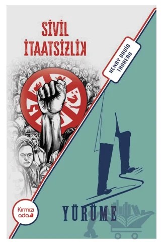 Sivil İtaatsizlik - Yürüme – Henry David Thoreru – Kırmızı Ada Yayınları kitap kapağı