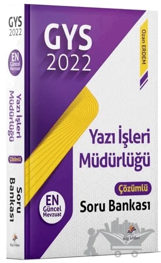 2022 GYS Yazı İşleri Müdürlüğü Çözümlü Soru Bankası – Ozan Erdem – Dizgi Kitap kitap kapağı