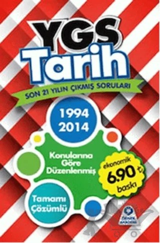 YGS Tarih Son 21 Yılın Çıkmış Soruları 1994 - 2014 – Kolektif – Örnek Akademi kitap kapağı
