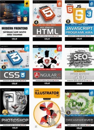 Süper Modern Web Tasarım Seti (9 Kitap Takım) – Kolektif – Kodlab Yayın Dağıtım kitap kapağı