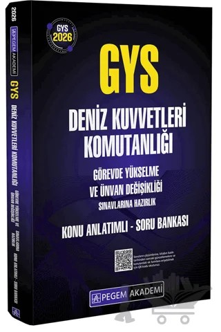 2026 GYS Deniz Kuvvetleri Komutanlığı Görevde Yükselme Konu Anlatımlı Soru Bankası – Kolektif – Pegem Akademi Yayıncılık kitap kapağı