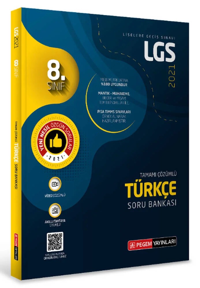 LGS Türkçe Tamamı Çözümlü Soru Bankası – Kolektif – Pegem Akademi Yayıncılık kitap kapağı