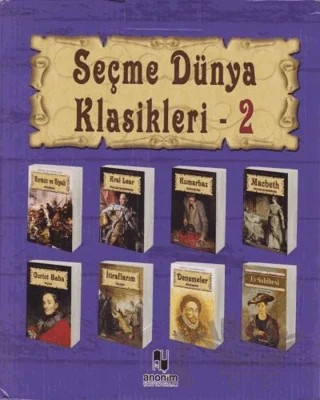 Seçme Dünya Klasikleri Seti - 2 – Kolektif – Anonim Yayıncılık kitap kapağı