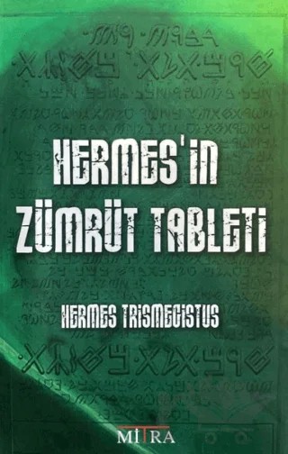 Hermes'in Zümrüt Tableti – Hermes Trismegistus – Mitra Yayınları kitap kapağı