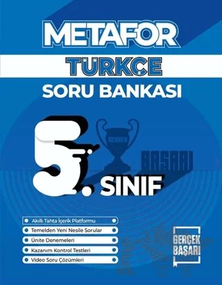 Metafor 5. Sınıf Türkçe Soru Bankası – Fatma Karakoç Salbaş – Gerçek Başarı Yayınları kitap kapağı