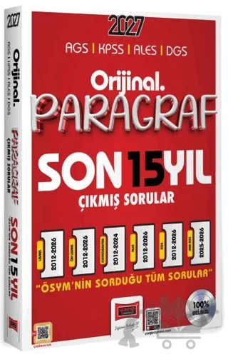 2027 KPSS ALES DGS Orijinal Paragraf 15 Yıl Çıkmış Sorular – Kolektif – Yargı Yayınevi kitap kapağı