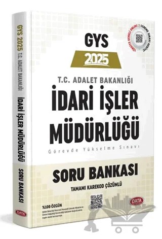Adalet Bakanlığı İdari İşler Müdürlüğü GYS Soru Bankası - Karekod Çözümlü – Kolektif – Data Yayınları kitap kapağı