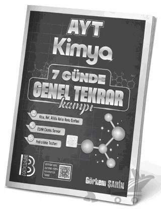 AYT Kimya 7 Günde Genel Tekrar Kampı – Görkem Şahin – Benim Hocam Yayınları kitap kapağı