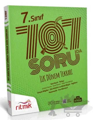 7. Sınıf 707 Soruda İlk Dönem Tekrarı – Kolektif – Ritmik Yayınları kitap kapağı