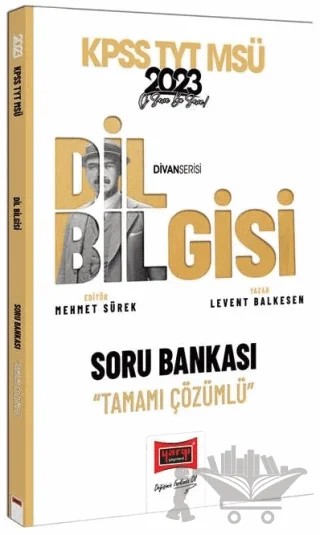 Yargı 2023 YKS TYT KPSS MSÜ DİVAN Dil Bilgisi Soru Bankası Çözümlü Yargı Yayınları – Levent Balkesen – Yargı Yayınevi kitap kapağı