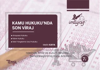 Kamu Hukuku'nda Son Viraj – Metin Kaya – Temsil Kitap kitap kapağı